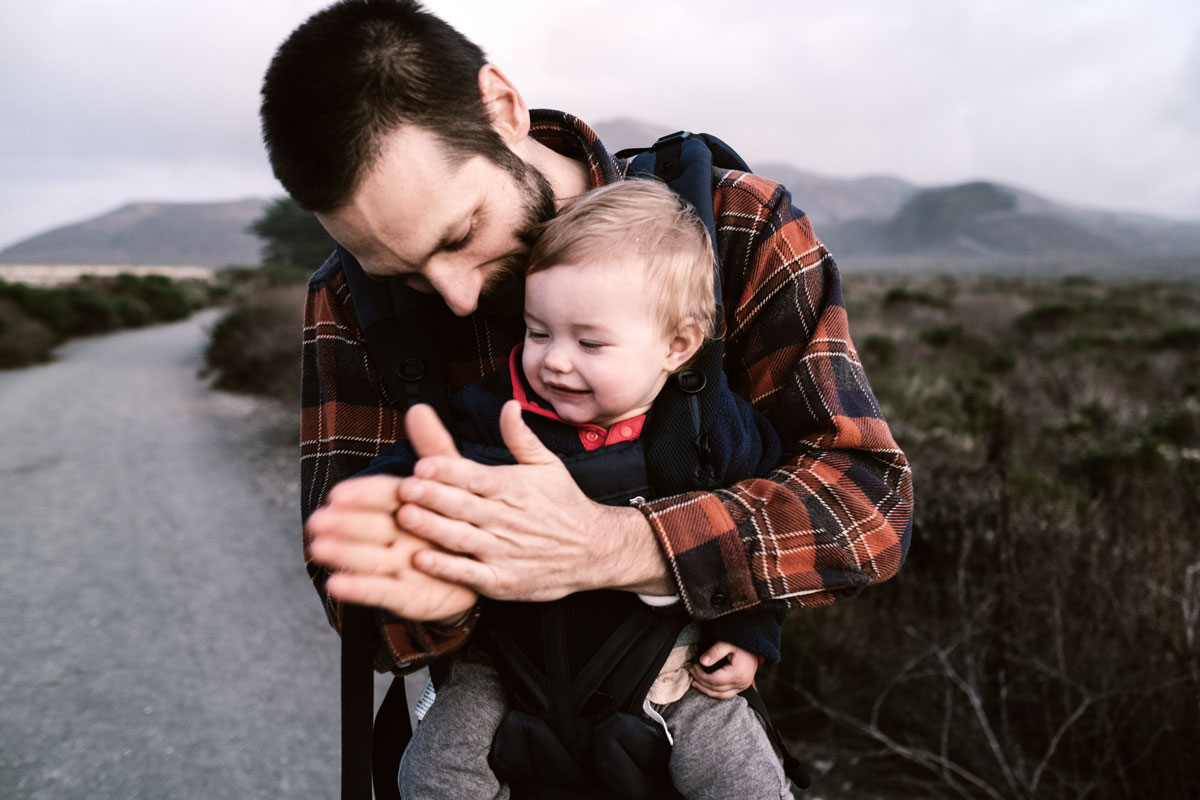 Intended father and child